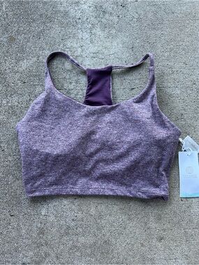 Balance Collection Purple Longline Sports Bra